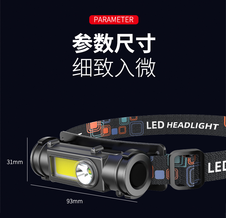 Ear picking headlamps, focused pedicurists, ear cleaning and ear cleaning, charging work, led head-mounted lighting lamps wholesale for outdoor use pic 15