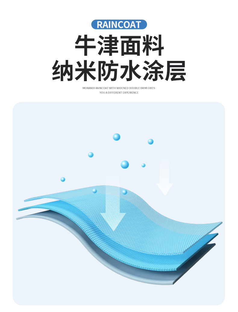 Wholesale of thick, lengthened, large double-person, fashionable rainproof electric bike raincoats for both men and women pic 8