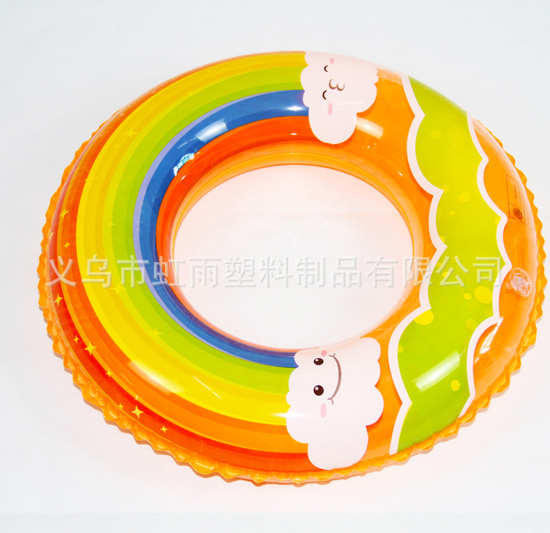 虹雨新品儿童充气游泳圈可爱卡通云朵游泳圈PVC救生圈腋下圈批发详情8
