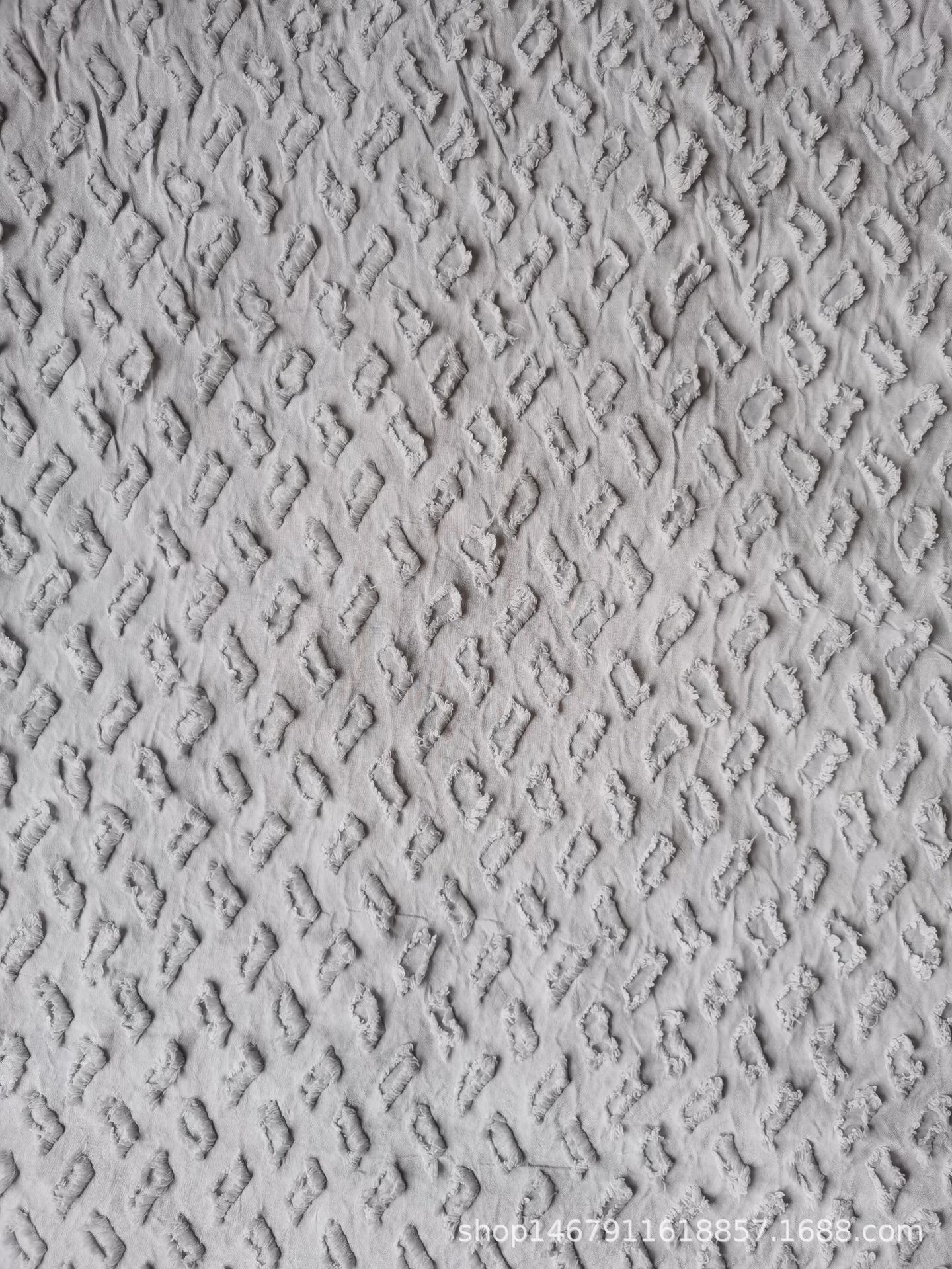 厂家直销大提花剪花面料剪花浴帘剪花家纺面料详情4