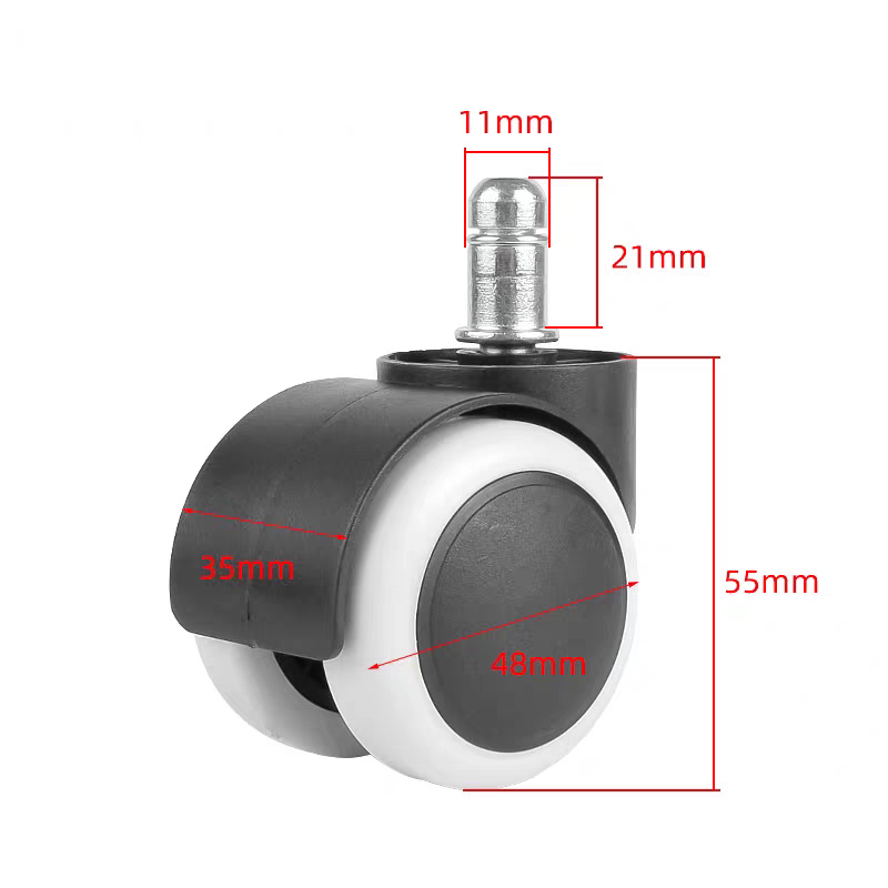 转椅轮子万向轮通用办公椅电脑椅静音脚轮滑轮滚轮轱辘椅子配件详情12