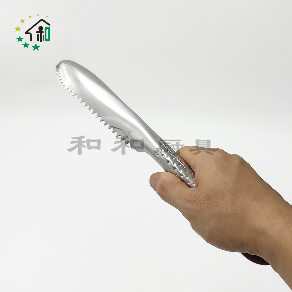 批发304不锈钢刨麟器手动刮鱼鳞刨子打鳞器厨房小工具锯齿鱼鳞刨详情2