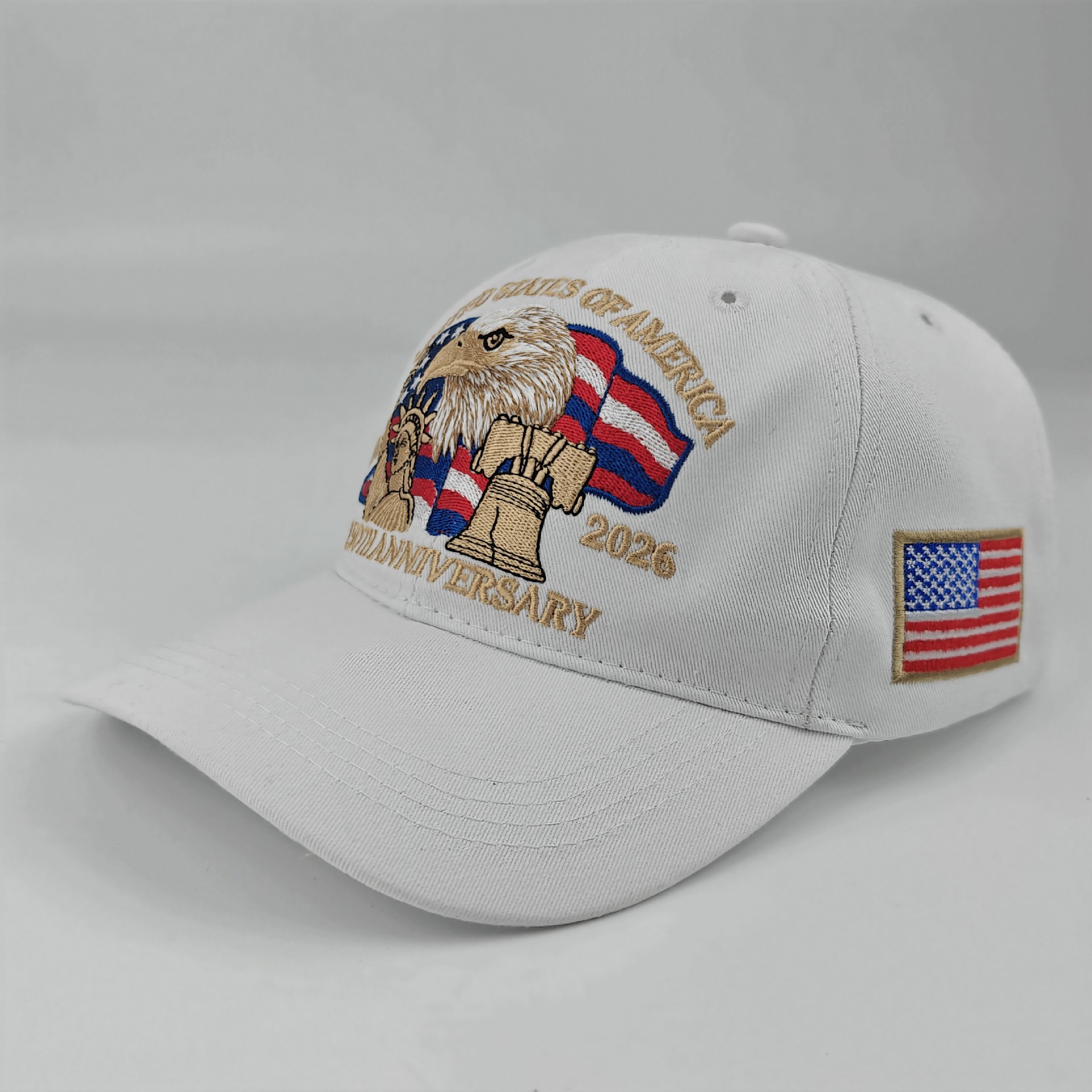 New in-stock American 250th anniversary commemorative baseball cap, three-dimensional embroidered commemorative cap, cross-border headband baseball cap pic 29