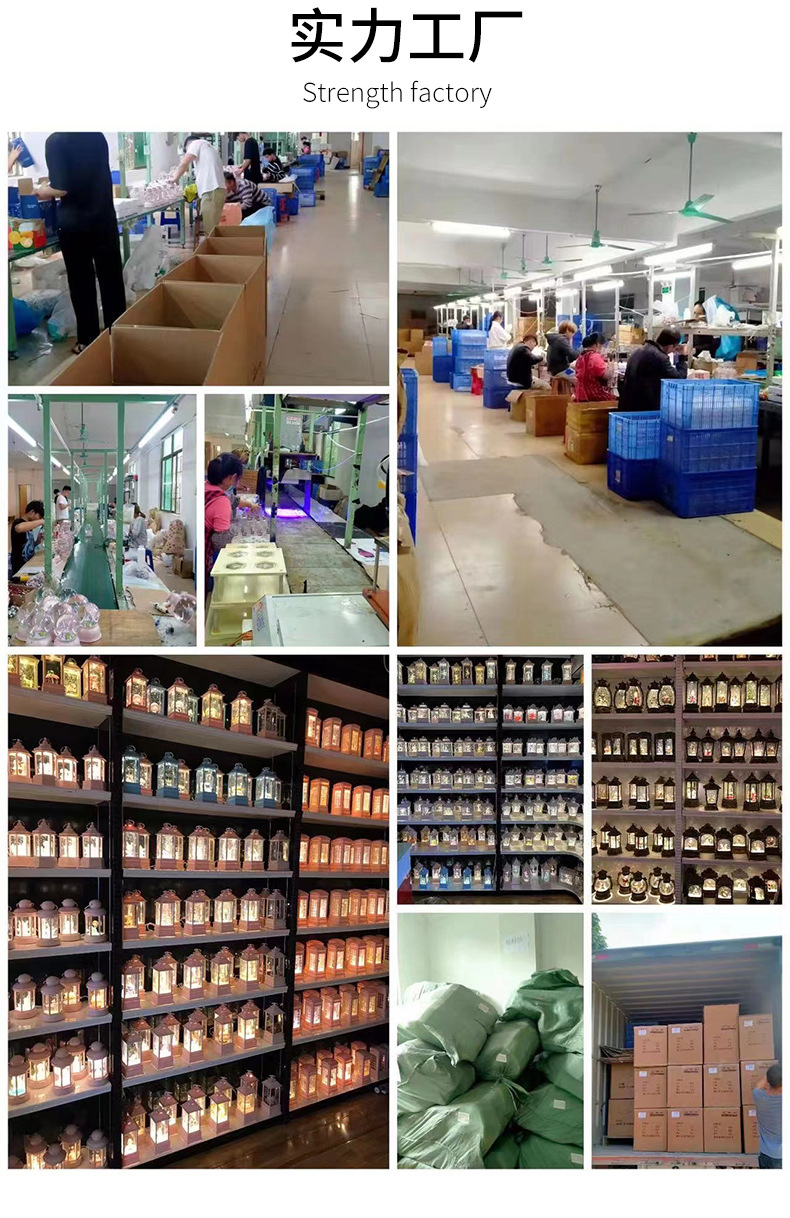 新款圣诞老人注水桌面装饰摆件 仿古火车音乐盒小夜灯 圣诞节礼物详情15