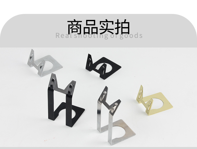 Extended L-shaped metal tag POP price tag holder, price tag holder base, bread standing mini baking label holder, baking counter standing price tag holder, pastry product description booth, dessert display stand, small metal sign, stable pic 7