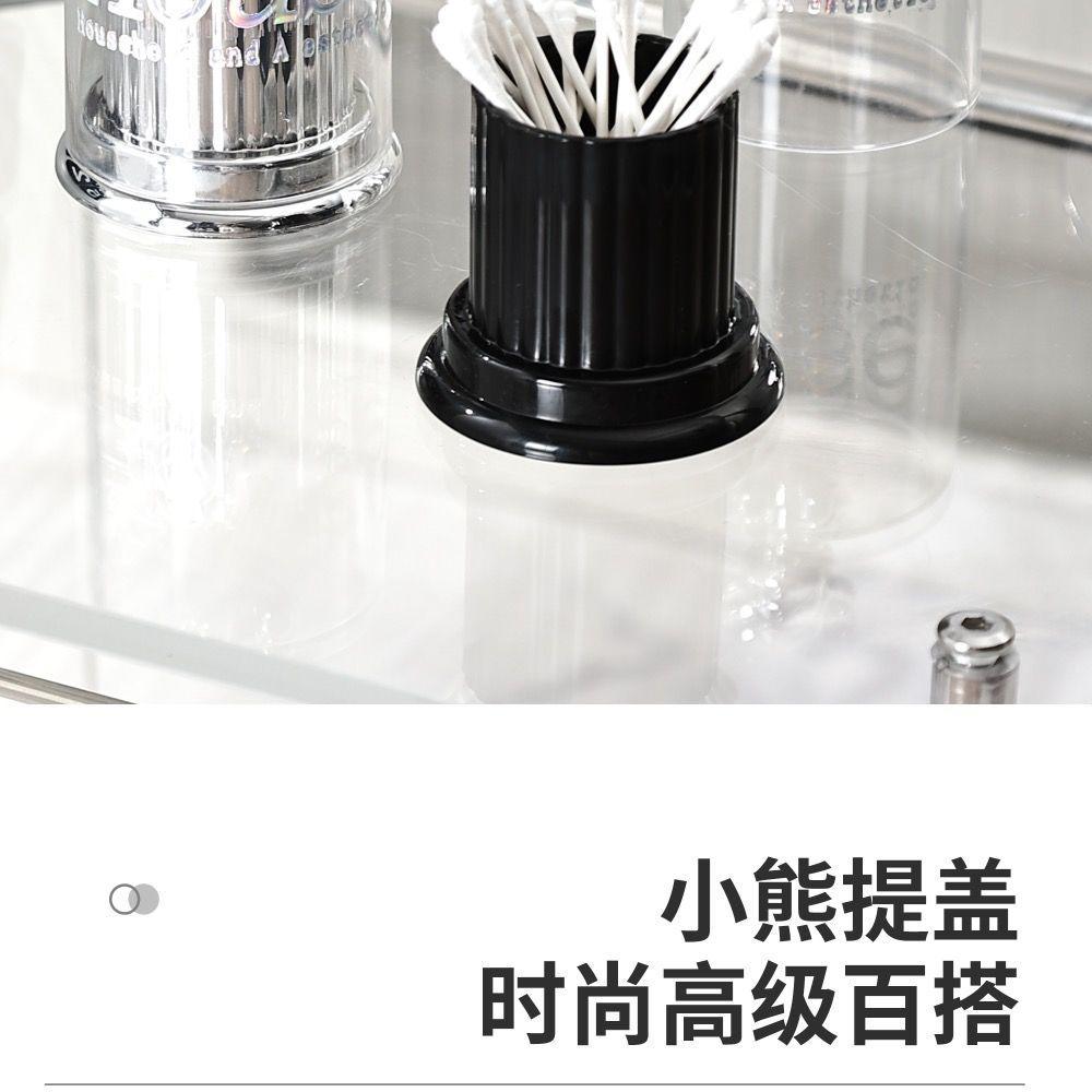 ins轻奢网红小熊牙签盒可爱牙签筒棉签盒牙线盒桌面收纳牙签罐详情10