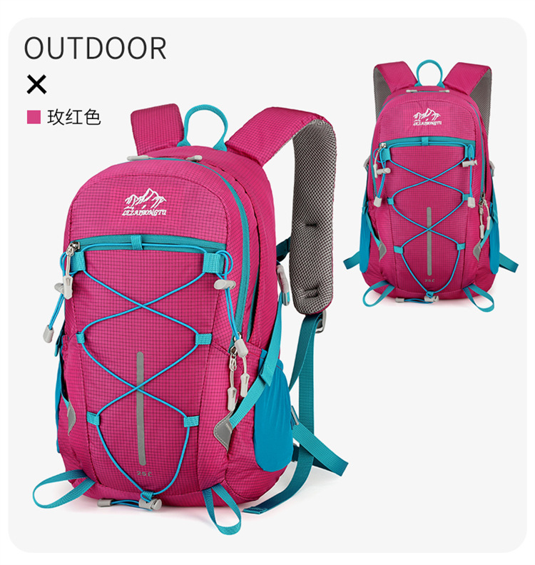 Al aire libre mochila de escalada peso ligero a prueba de agua mochila de senderismo ciclismo camping mochila de viaje fabricante al por mayor pic 27