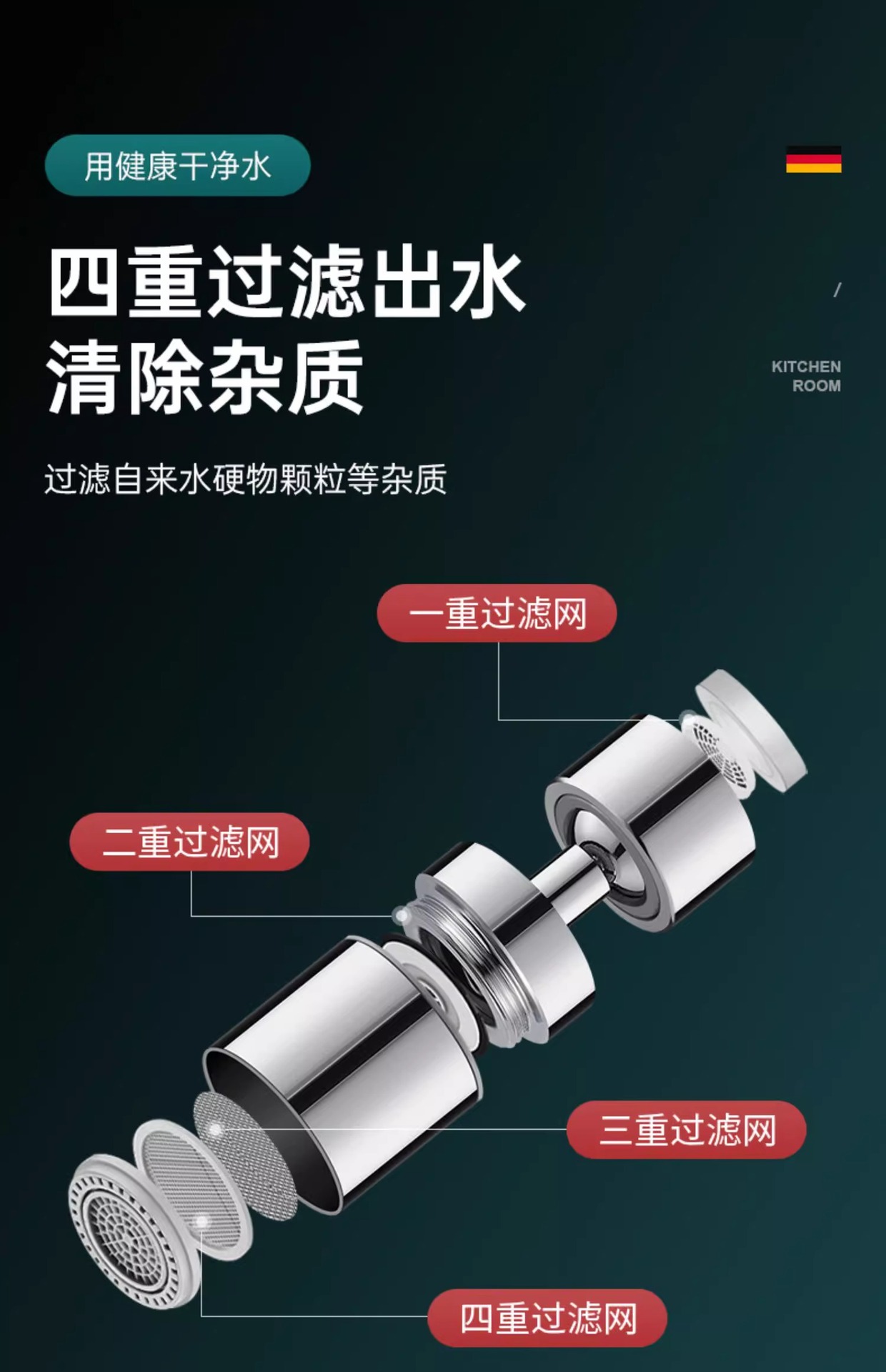 水龙头防贱水神器万向水龙头延伸器家用增压厨房花洒水龙头详情12