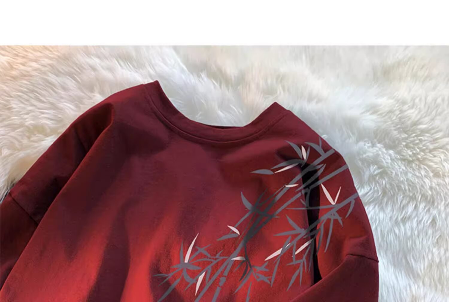 Pure cotton, new Chinese style, retro bamboo print short-sleeved T-shirt for men, summer trend, cool and stylish, loose round neck, half sleeve pic 15