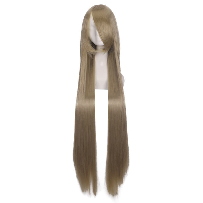 Anime wigs, European and American 100CM wigs, cosplay all-purpose long straight hair for women, multi-color long straight hair manufacturer wholesale pic 26