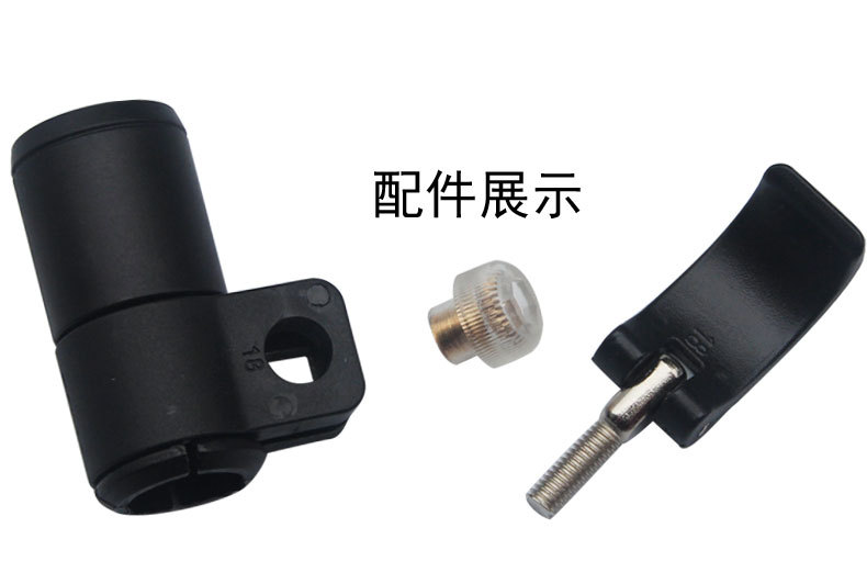 从林豹铝合金外锁扣 直柄三节6061铝 7075登山杖 通用配件详情5