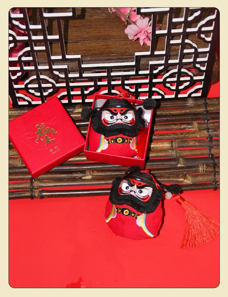 刺绣钟馗香囊香包成品车载包包挂件卡通立体玩偶香袋可替换香料详情7
