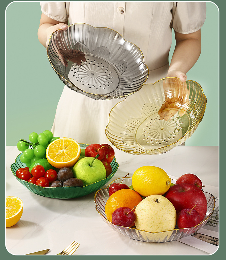 网红果盘家用客厅茶几点心糖果零食盘轻奢风高颜值水果盘星耀详情26