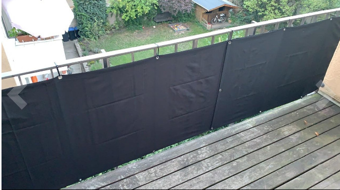 跨境热销遮阳帘隐私雨布围栏网花园庭院阳台植物护外加密加厚详情57