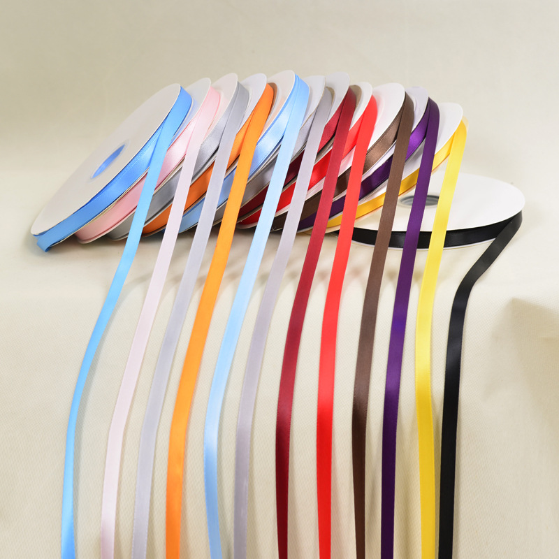 芭蕾风纯色涤纶丝带1cm鲜花蛋糕烘培包装手工DIY装饰服装配饰围巾丝巾防晒衣绶带详情4