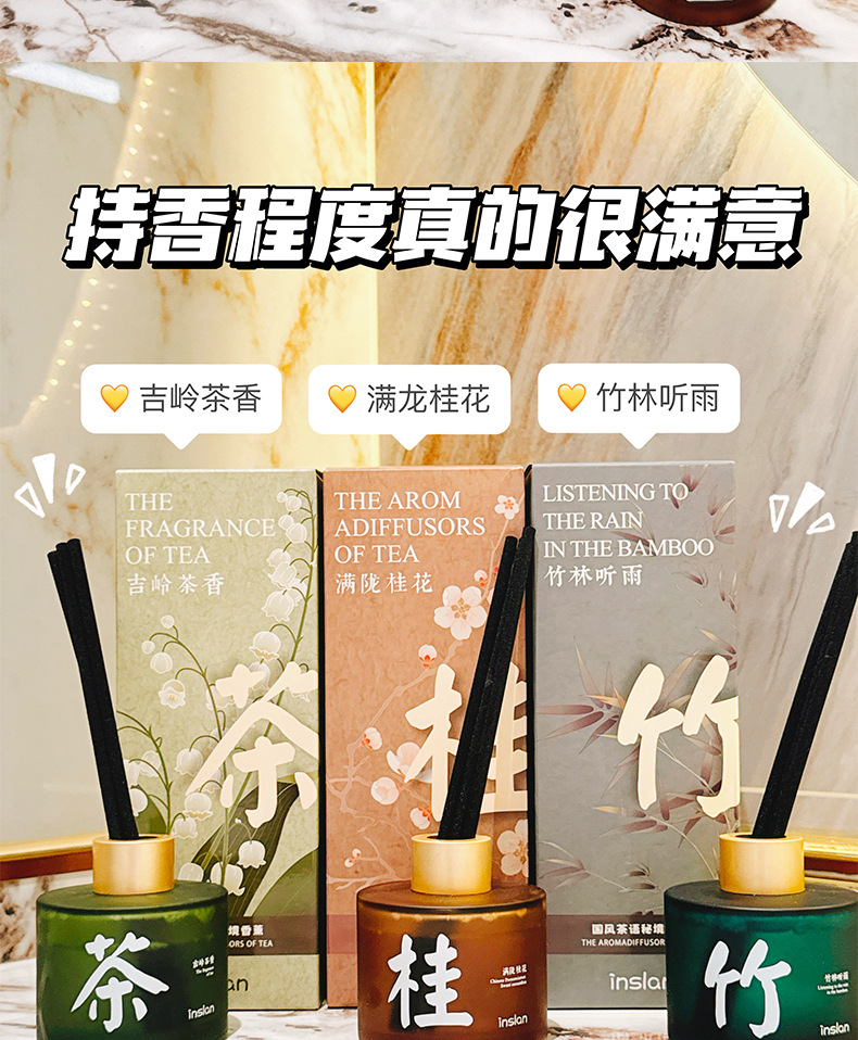 茶语密境国潮系列香薰持久淡香无火香薰卧室空气清新香薰100ml详情6