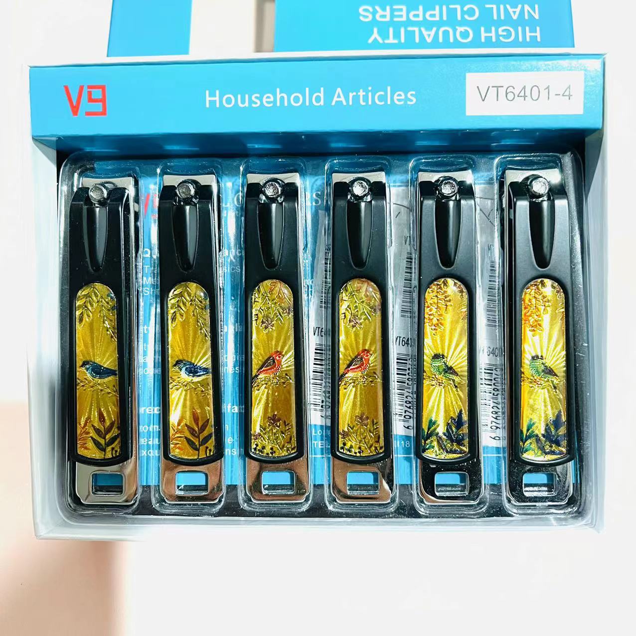 【 Office 】VT801-4D nail clippers 12 per box, 600 per piece. VT801-4D box flat nail clippers with file trimming knives, adult home flat nail clippers for manicure, 2 yuan pic 5