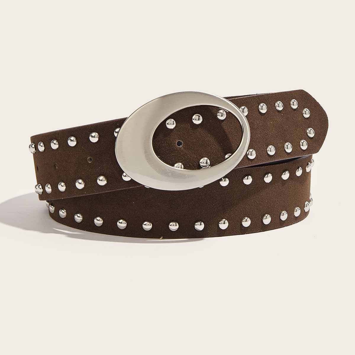 Retro Merade-style willow stud belt for women to slim the waist and look slimmer, paired with skirts for a stylish American hot girl style belt in stock pic 1