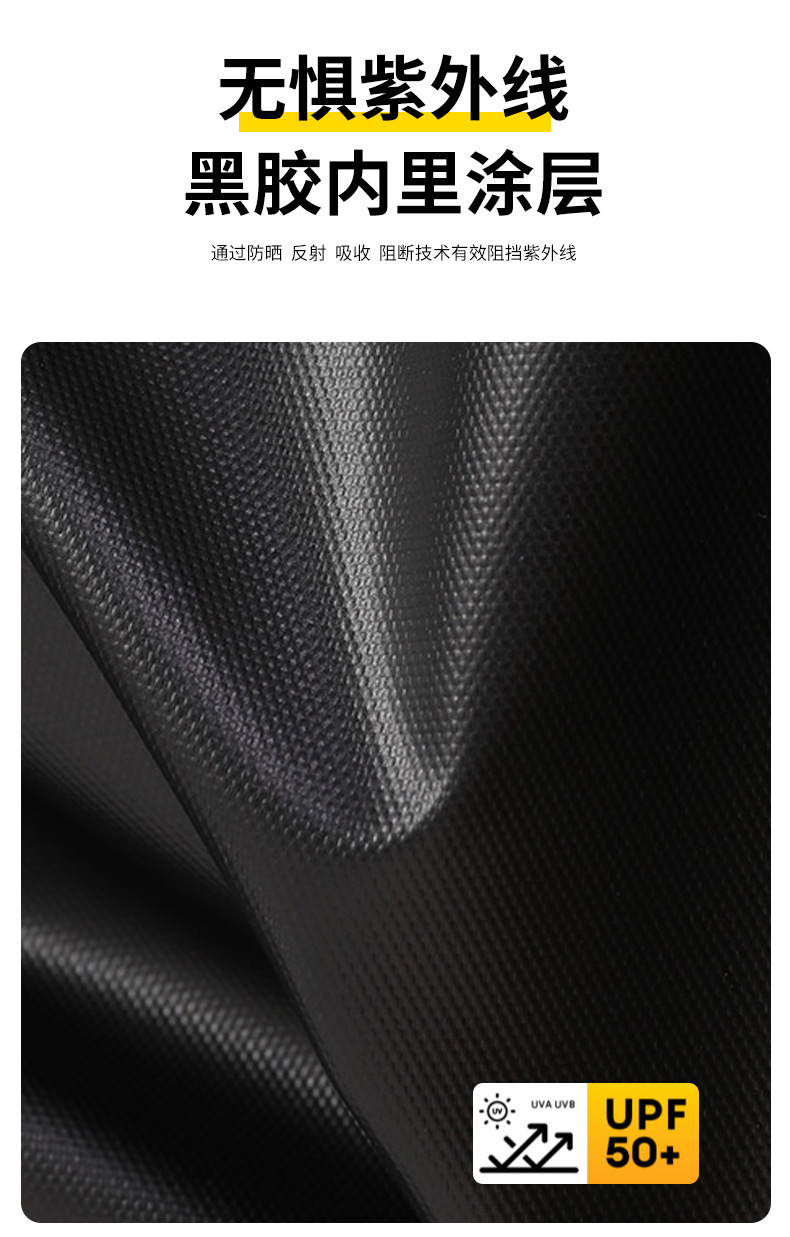 户外露营防晒黑胶天幕帐篷防紫外线野营便携凉棚防水遮阳蝶形天幕详情7