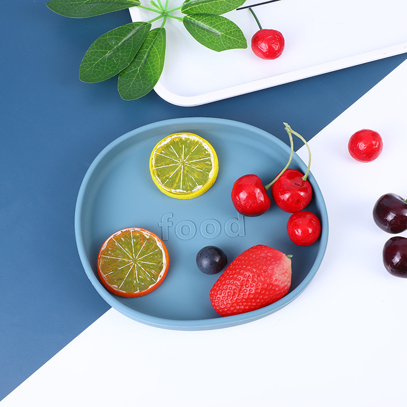 食品级硅胶儿童喂养餐具 宝宝吃饭训练辅食盘子 宝宝硅胶餐盘辅食碗 安全无毒易清洗 婴儿学吃饭必备工具详情21