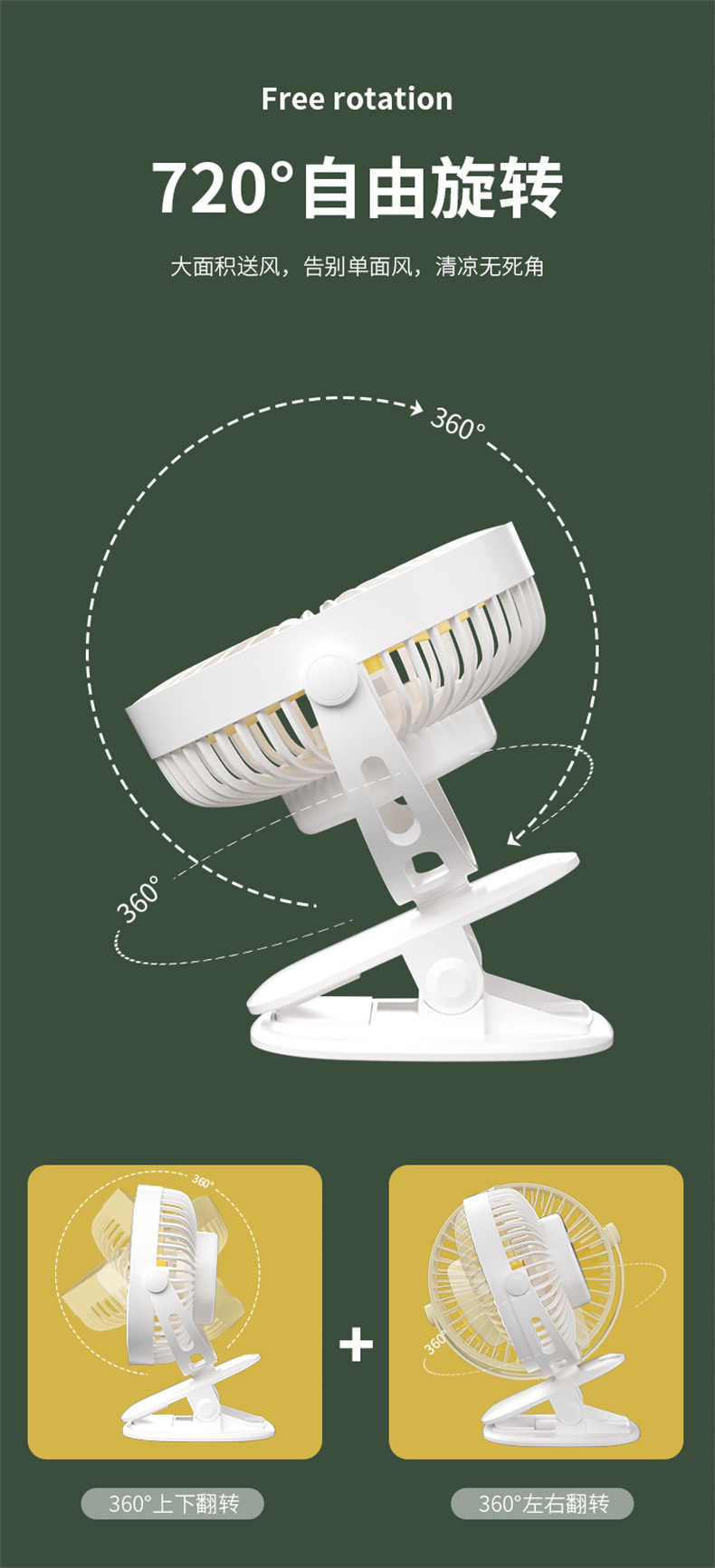 Cross-border usb small fan, household electric fan, rechargeable dormitory desktop fan, portable mini handheld fan pic 29