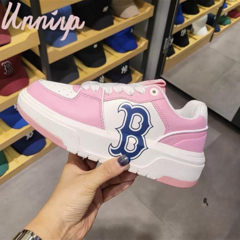 莆田高版本纯原MLB爆款轻量增高厚底老爹鞋2024新款学院情侣百搭详情2