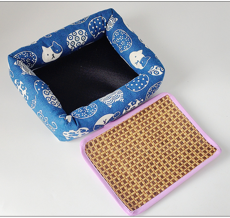 Summer cat beds, cool beds, cat MATS, rattan MATS, dog beds, small and medium-sized dog teddy pet beds, ice beds, cat supplies pic 21