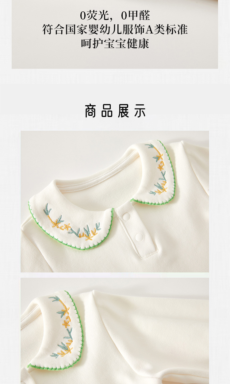 婧麒女童T恤打底衣春装婴儿2025新款长袖衣服春秋女宝宝洋气衬衫详情4
