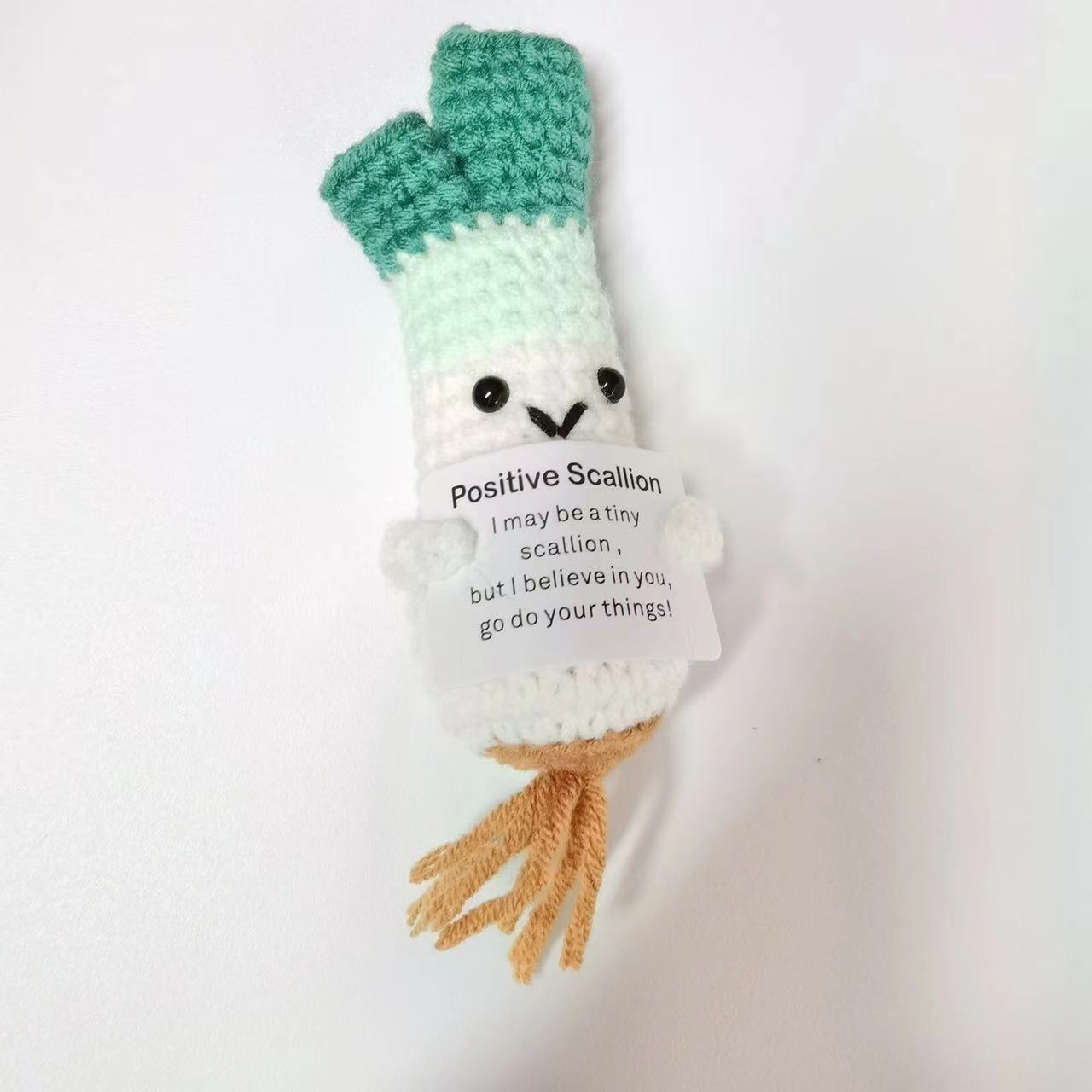 创意手工毛线玩偶可爱钩织搞怪大葱白菜西兰花玩偶情侣趣味小礼品详情7