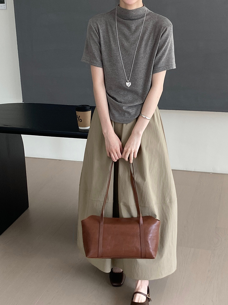 那末 本期主推 搭全店的半身裙！极简通勤百搭松紧腰长裙女2135详情12