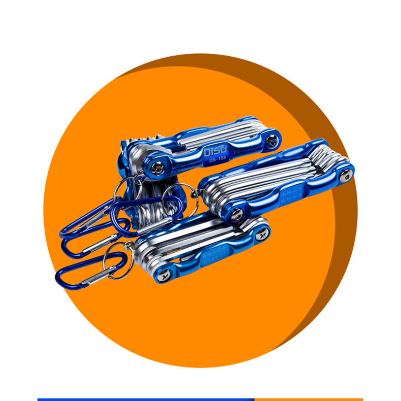 折叠内六角扳手套装梅花中空六角匙米字螺丝刀工具1.5-8mmT9T40详情2