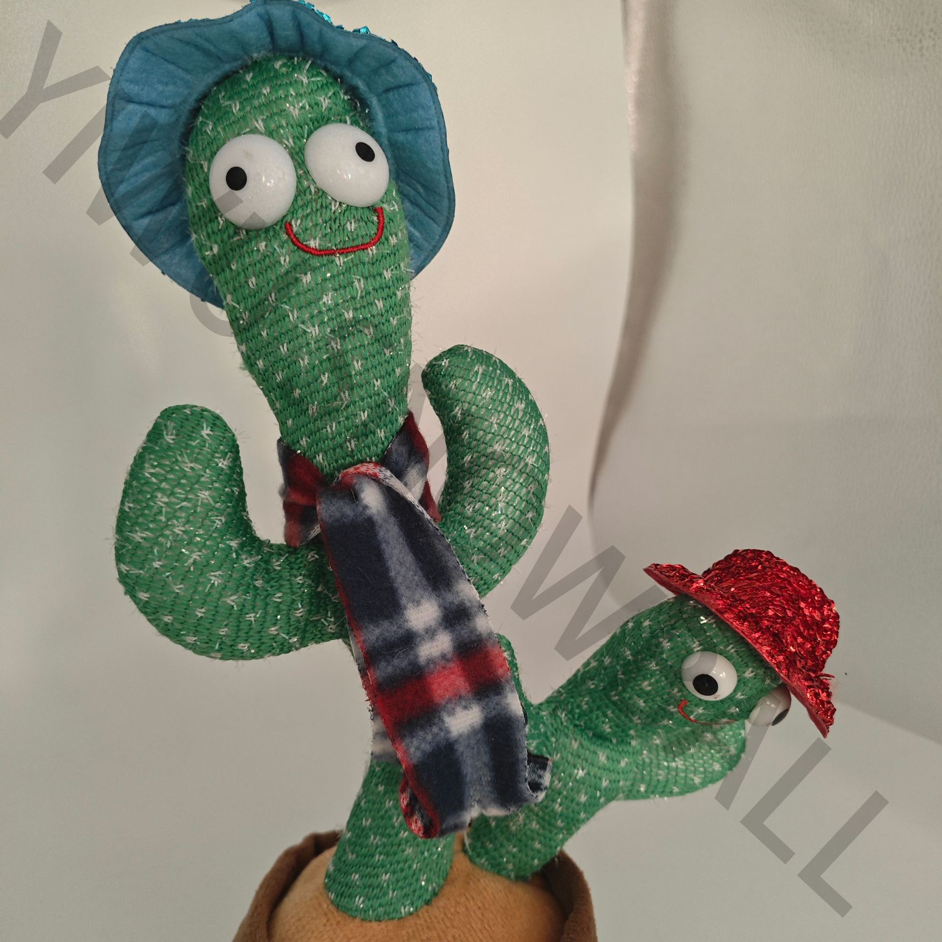 2025创意搞怪电动跳舞母子双头仙人掌抖音同款网红会唱歌的仙人掌详情12