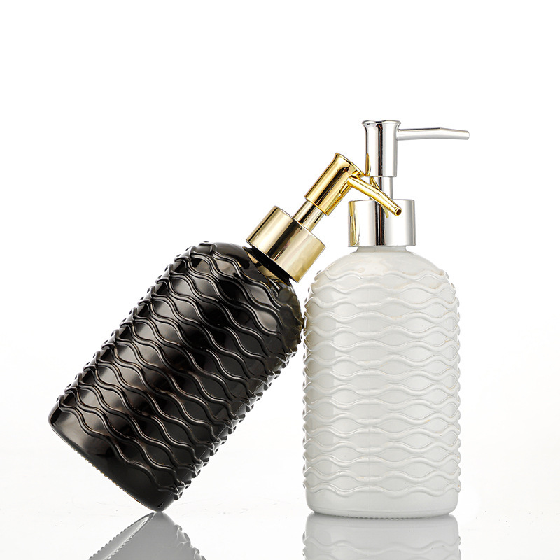 洗手液瓶透明加厚玻璃瓶空瓶高颜值皂液分装器2只装沐浴露瓶现货详情14