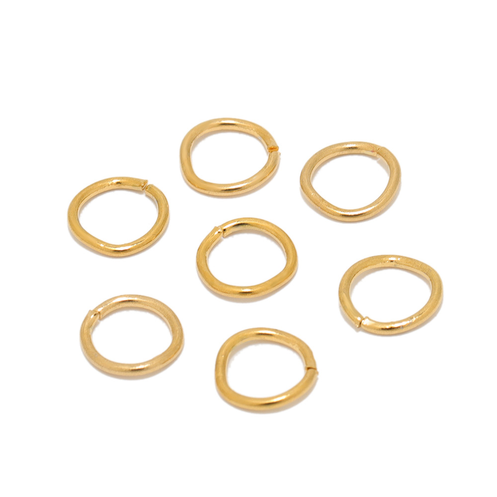 Wholesale 18K gold vacuum color-preserving stainless steel open ring, DIY jewelry connection accessories, closed ring, jump ring pic 8