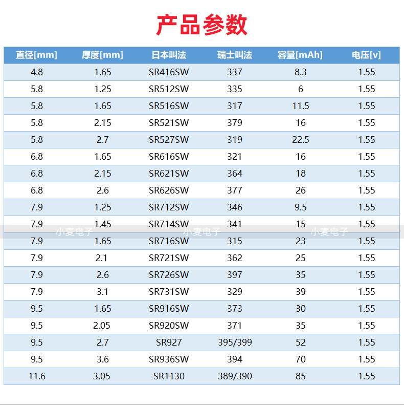 【原SONY索尼】村田手表电池377 364/626 621石英表纽扣电池批发详情9