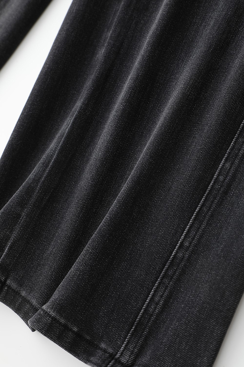 2025春款摩登复古水洗牛仔裤 显高显腿长高腰宽松百搭直筒阔腿裤详情39