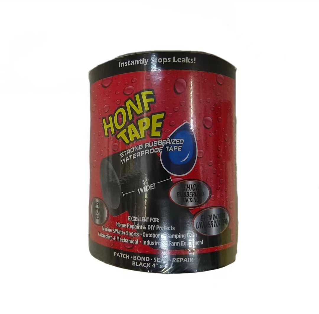 Black, transparent waterproof tape for water seepage and leakage prevention on building roofs, toilets, buckets, etc., 30cm*1.5m pic 2