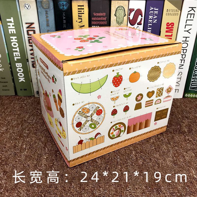 Wooden cut-and-cut fun House kitchen Little princess toy girl New Year Birthday gift simulation cake for children pic 5