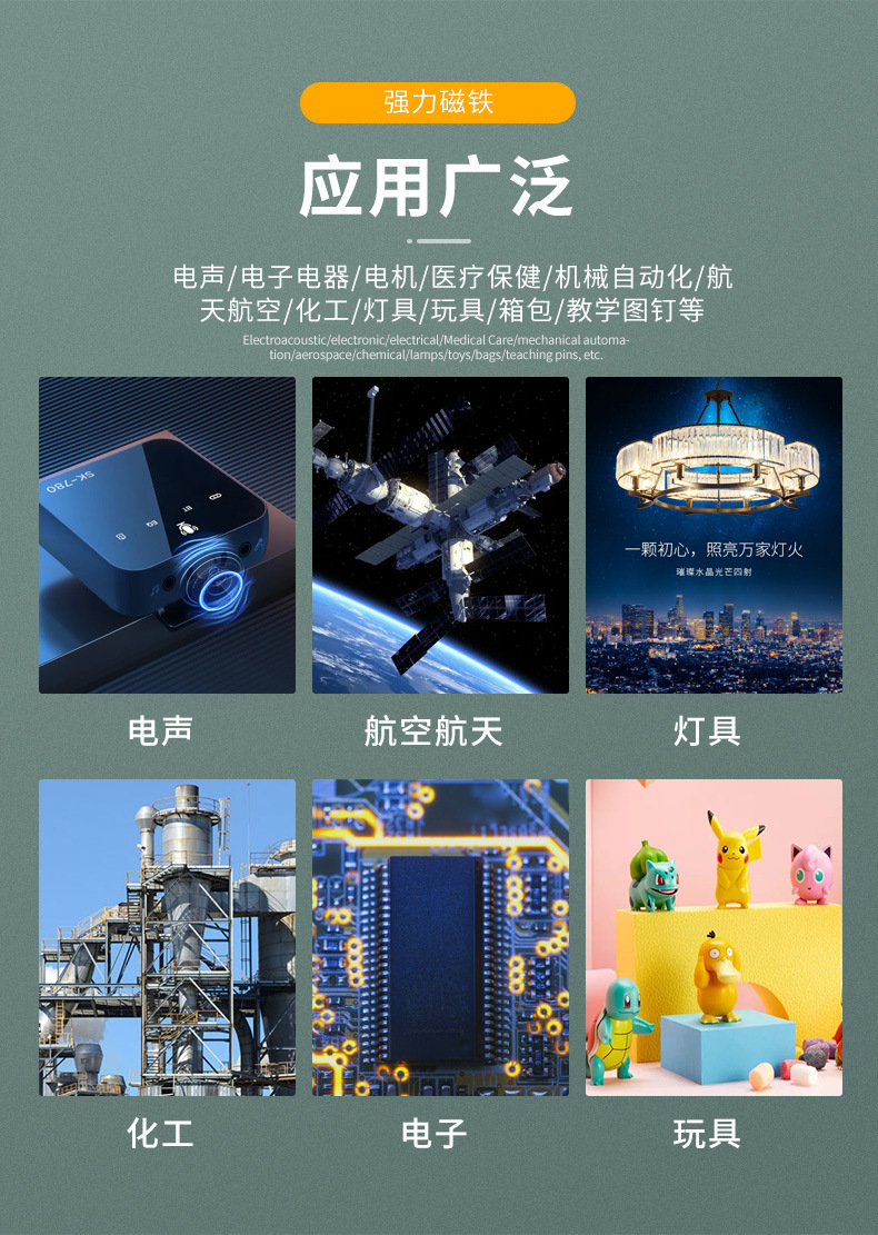 厂家现货物美价廉磁铁片钕铁硼强磁圆形磁铁冰箱贴强力吸铁石详情3