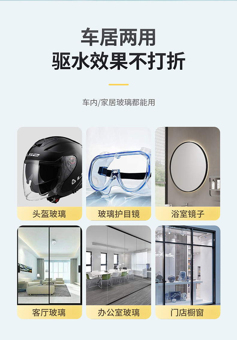 车仆玻璃拔水剂雨敌拨水剂玻璃防水防雨剂汽车玻璃驱水剂汽车用品详情14