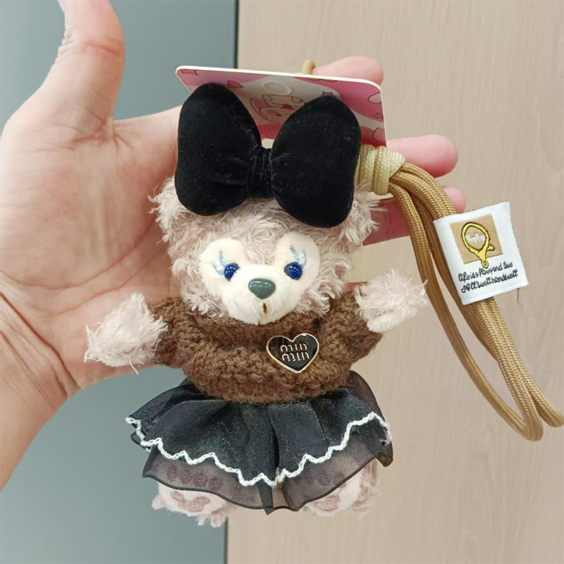 雪莉玫小熊钥匙扣玩偶毛绒挂件达菲公仔情侣包包娃娃女生礼物批发详情31