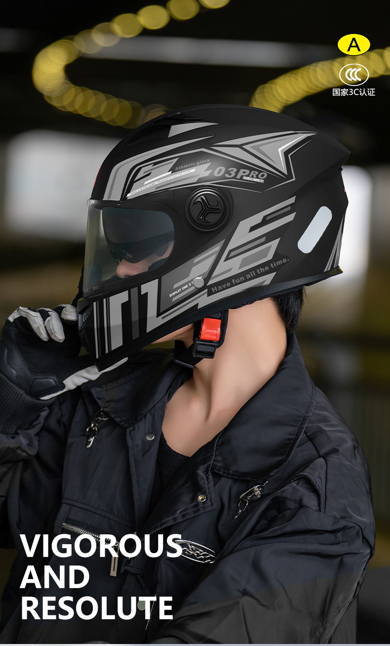 3C认证摩托车头盔男士四季通用机车骑行全盔女冬保暖新国标安全帽详情6
