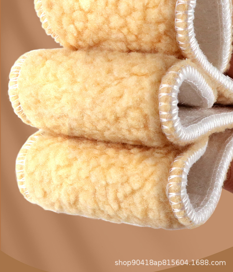 羊羔毛鞋垫冬季保暖加绒加厚男士吸汗防臭羊毛毡底女软底舒适批发详情5