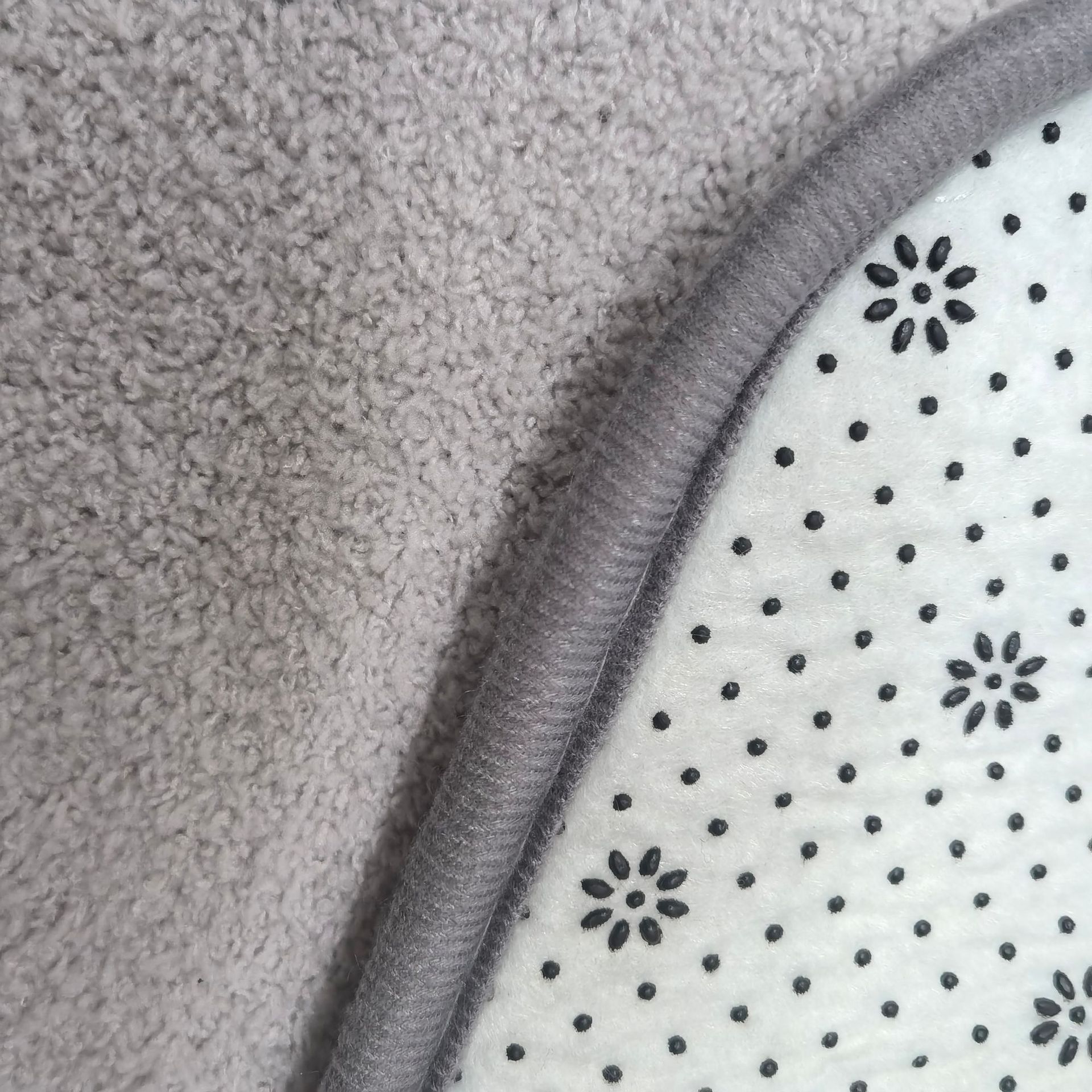 Milano fleece color sólido absorbente antideslizante baño baño asiento de inodoro U forma de dos piezas juego de tres piezas esponja piso mat pic 9