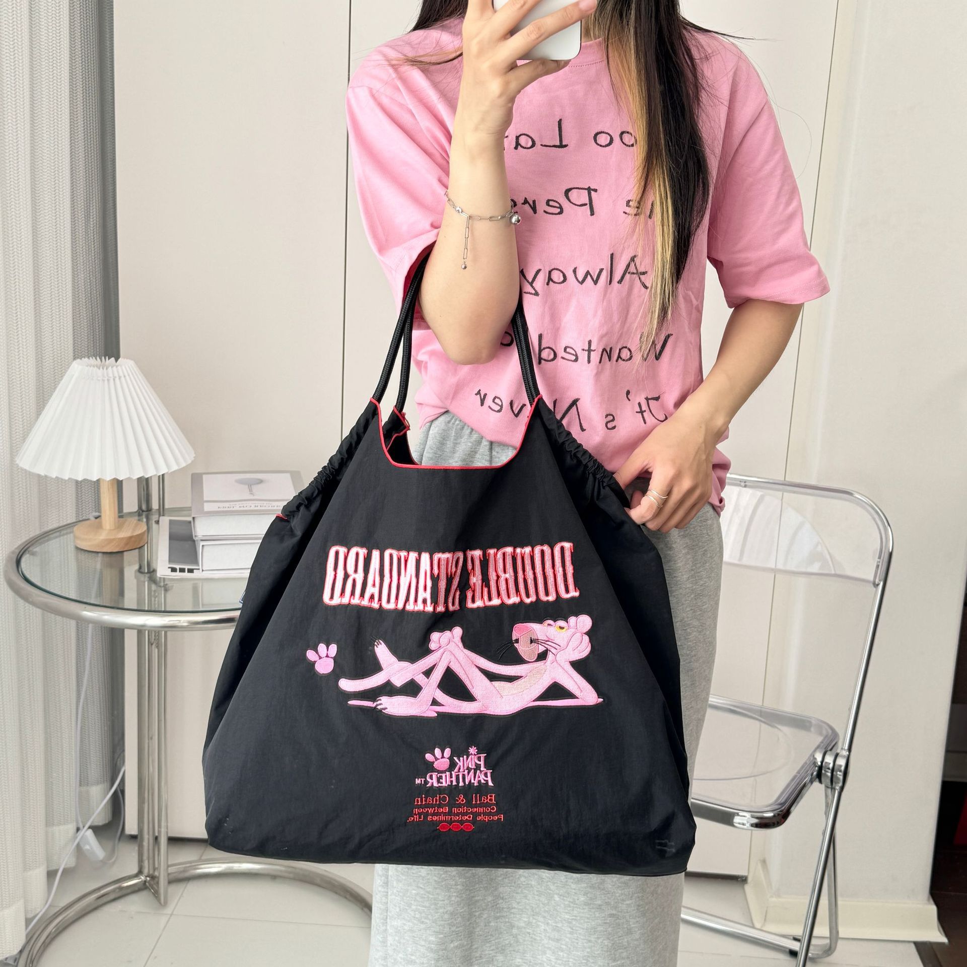 高级感秋冬季托特包女生刺绣手拎包大容量小众斜挎便携手提单肩包详情12