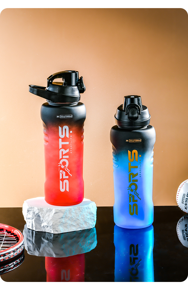 东南亚外贸大容量渐变喷砂直饮水杯男户外防摔手提水壶太空杯子详情12