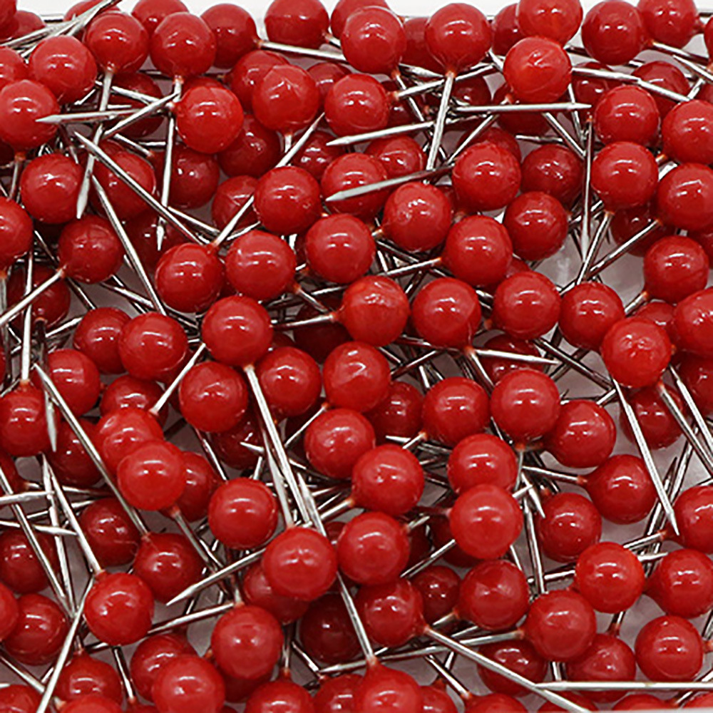 厂家批发彩色小号4*15MM地球针软木板按钉地图标记图钉大头针散装详情10