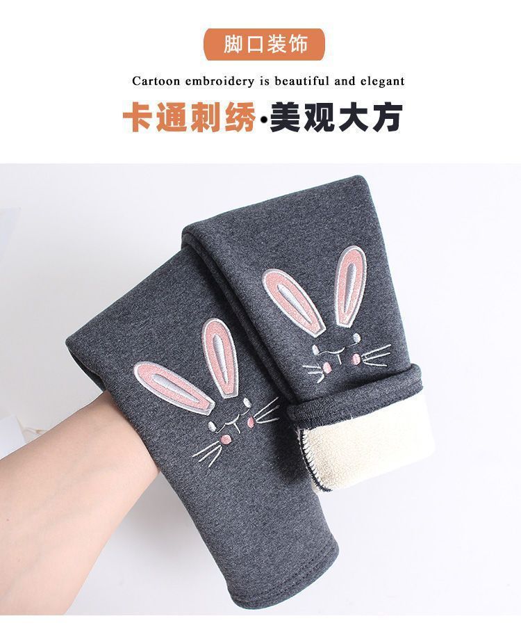 女童加绒裤子外穿打底裤冬季童裤宝宝加绒一体绒中小儿童长裤潮详情8