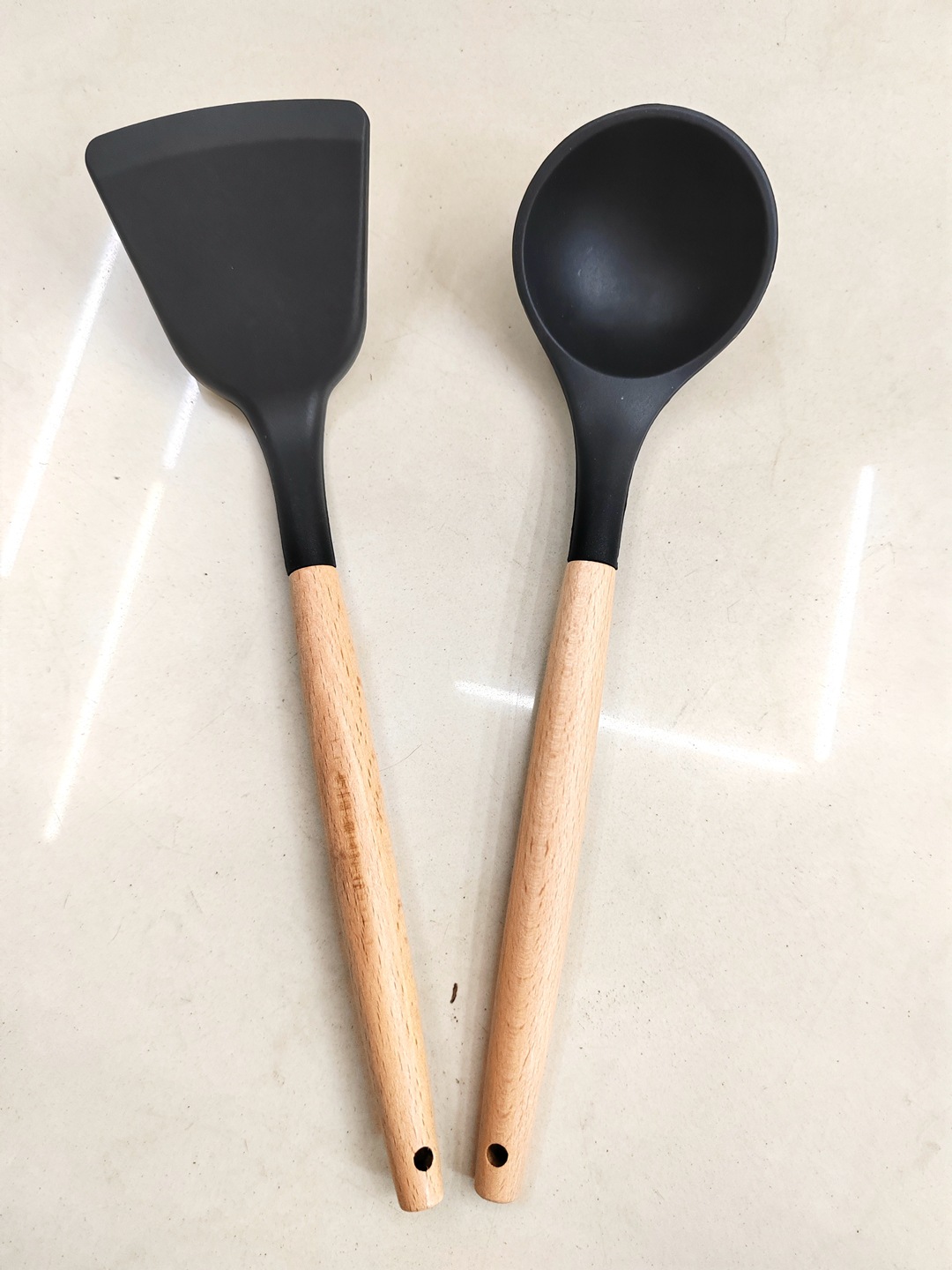 10pcs cookware set 10-piece set of European-style double-bottom non-stick aluminum pot set, tourmaline die-cast pot pic 8