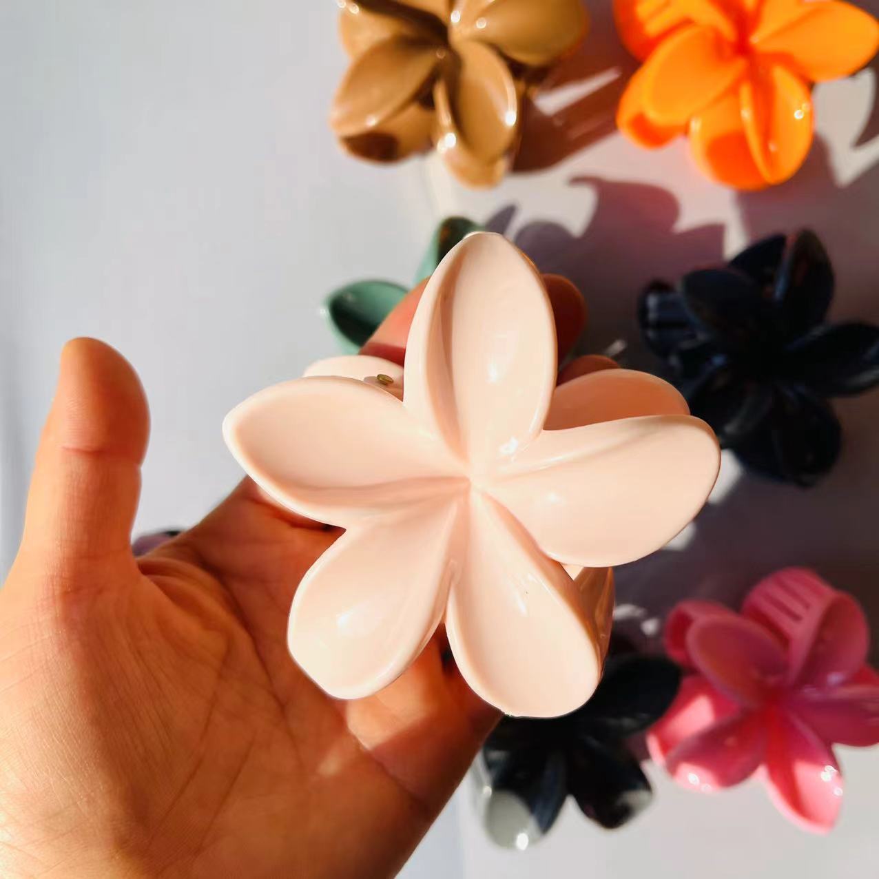【 Zone 1-12 】 6996 Purple Gold Flower Hairpin 12/ Pack 1200/ box 1 yuan Daily Necessities Colorful Flower Hairpin Flower Hairpin Sweet Lady Side Grab Half Grab back of the head Hairpin pic 3